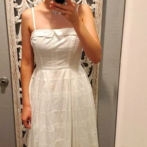 White embroidered dress